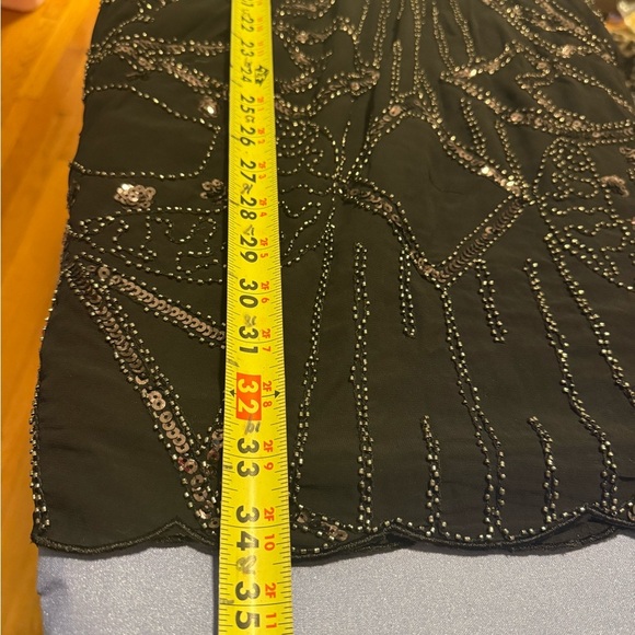 Verty Black Sleeveless Sundress with V-neck for Cocktail - Picture 5 of 7